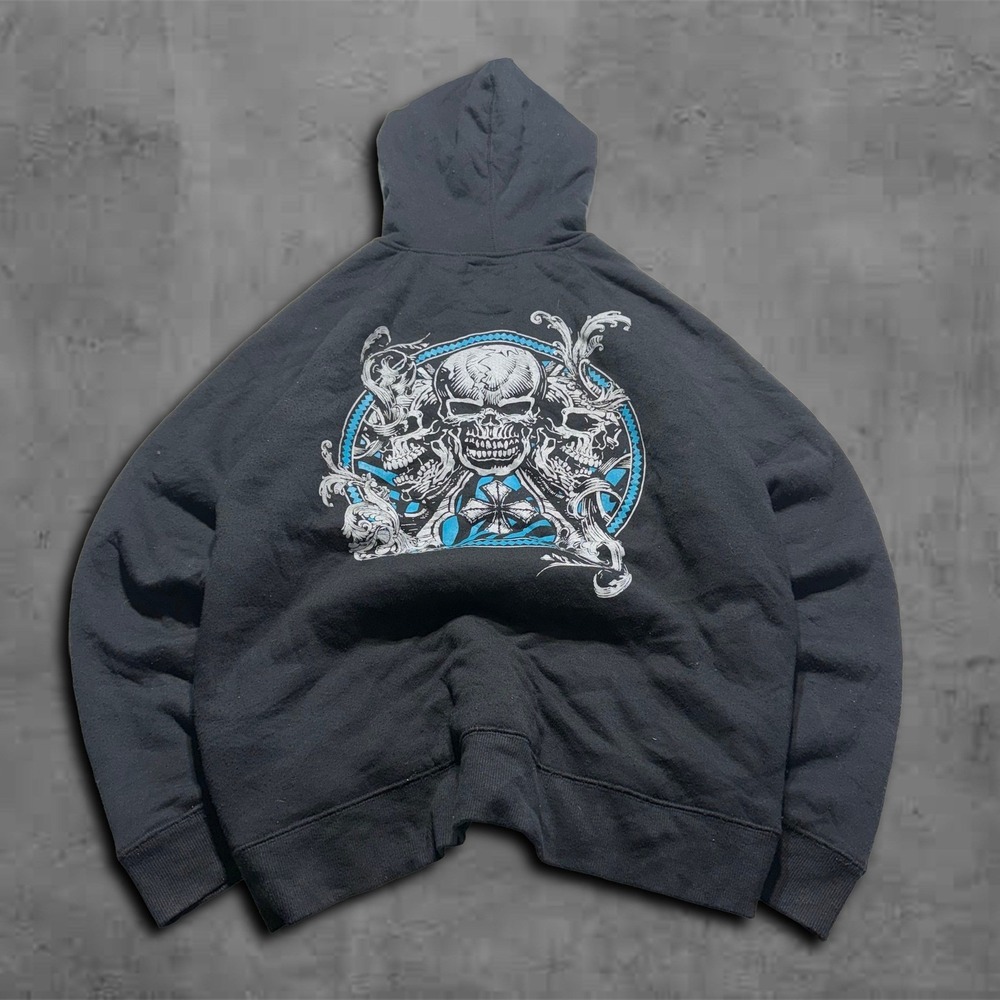Y2K Oversized Sherpa Lined Route 66 Skater Y2k Hoodie